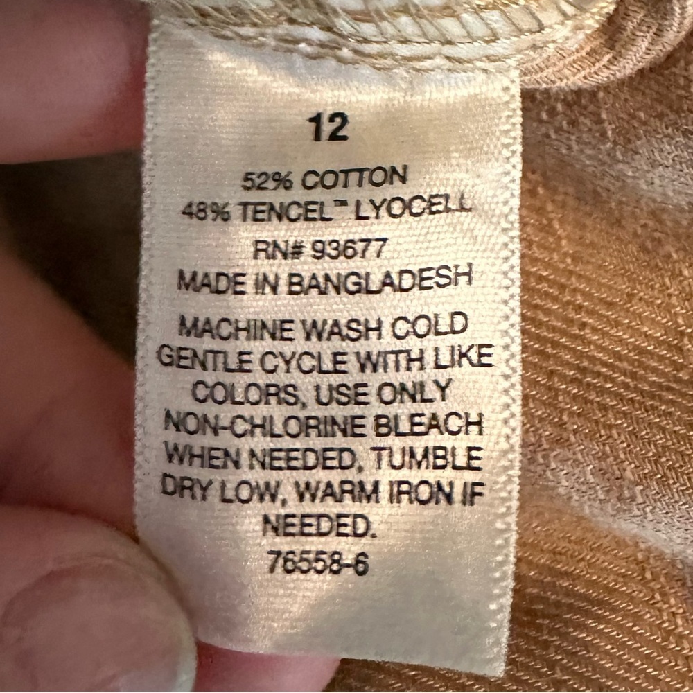 a.n.a Womens High Rise Straight Cargo Pants Size 12 #1671 - Picture 4 of 6